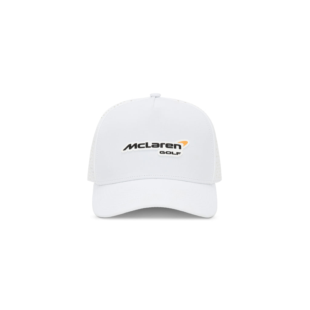 McLaren Golf Velocity High-Crown Performance Cap- White