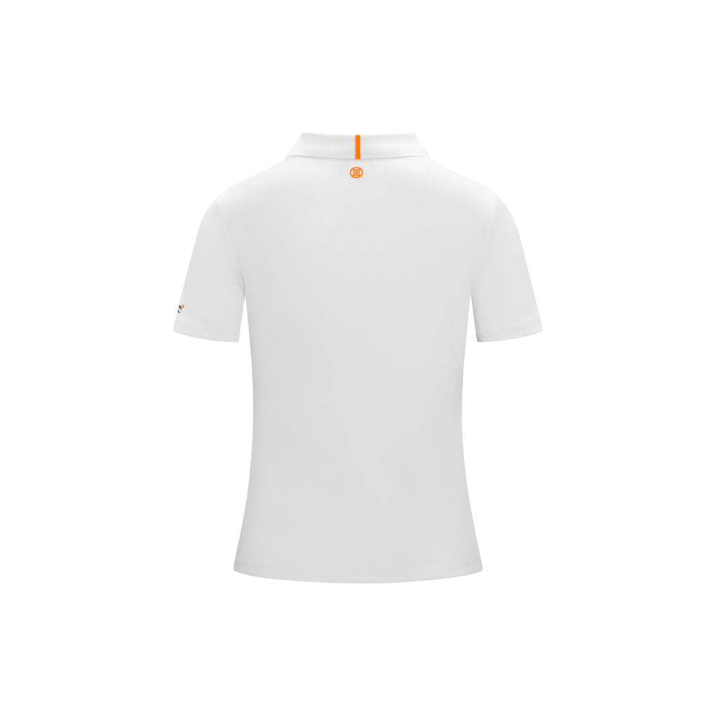 Women's McLaren Golf X G/Fore Nylon Rib Polo - White