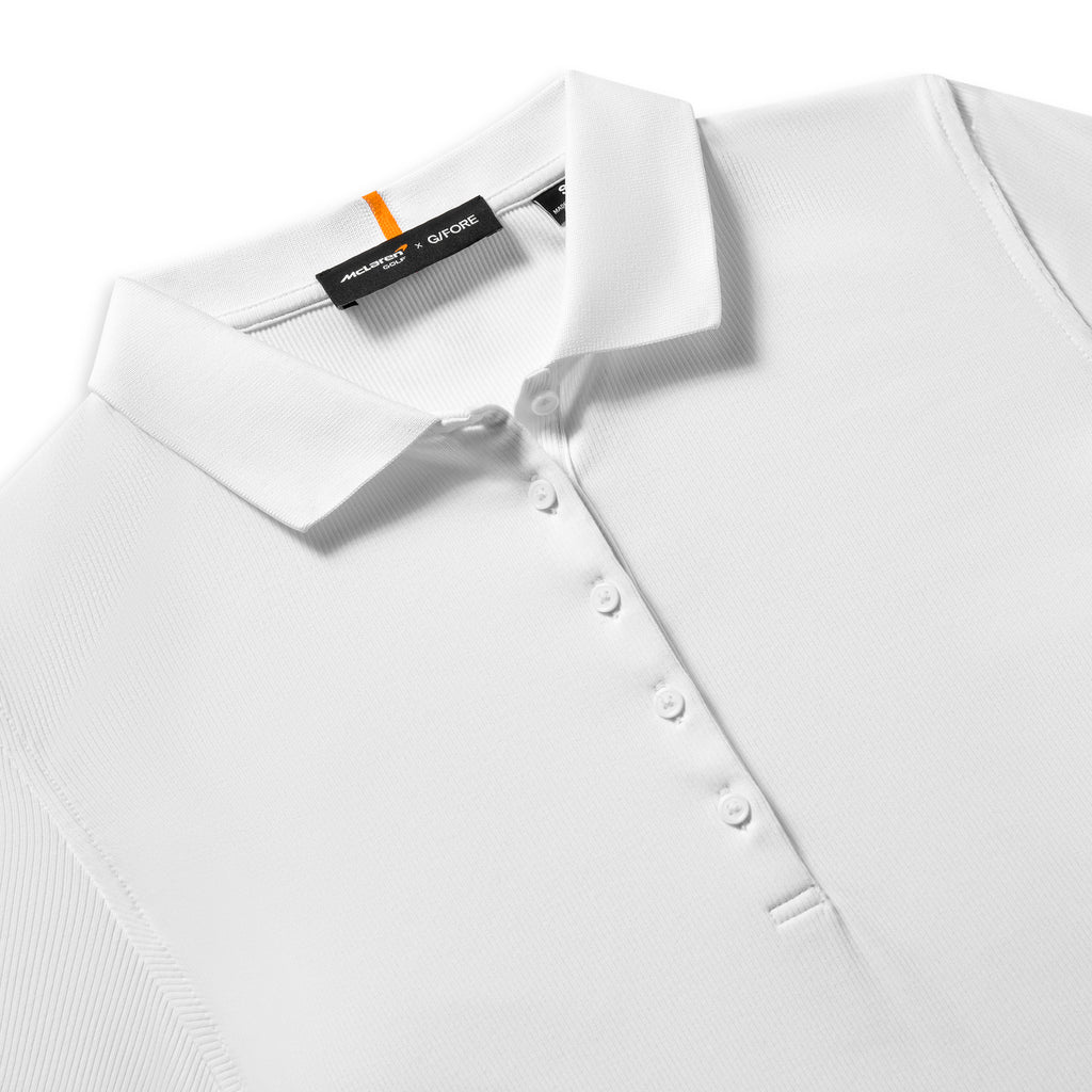 Women's McLaren Golf X G/Fore Nylon Rib Polo - White
