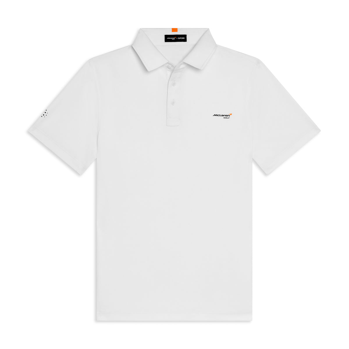 Men's McLaren Golf X G/Fore Solid Pique Polo- White