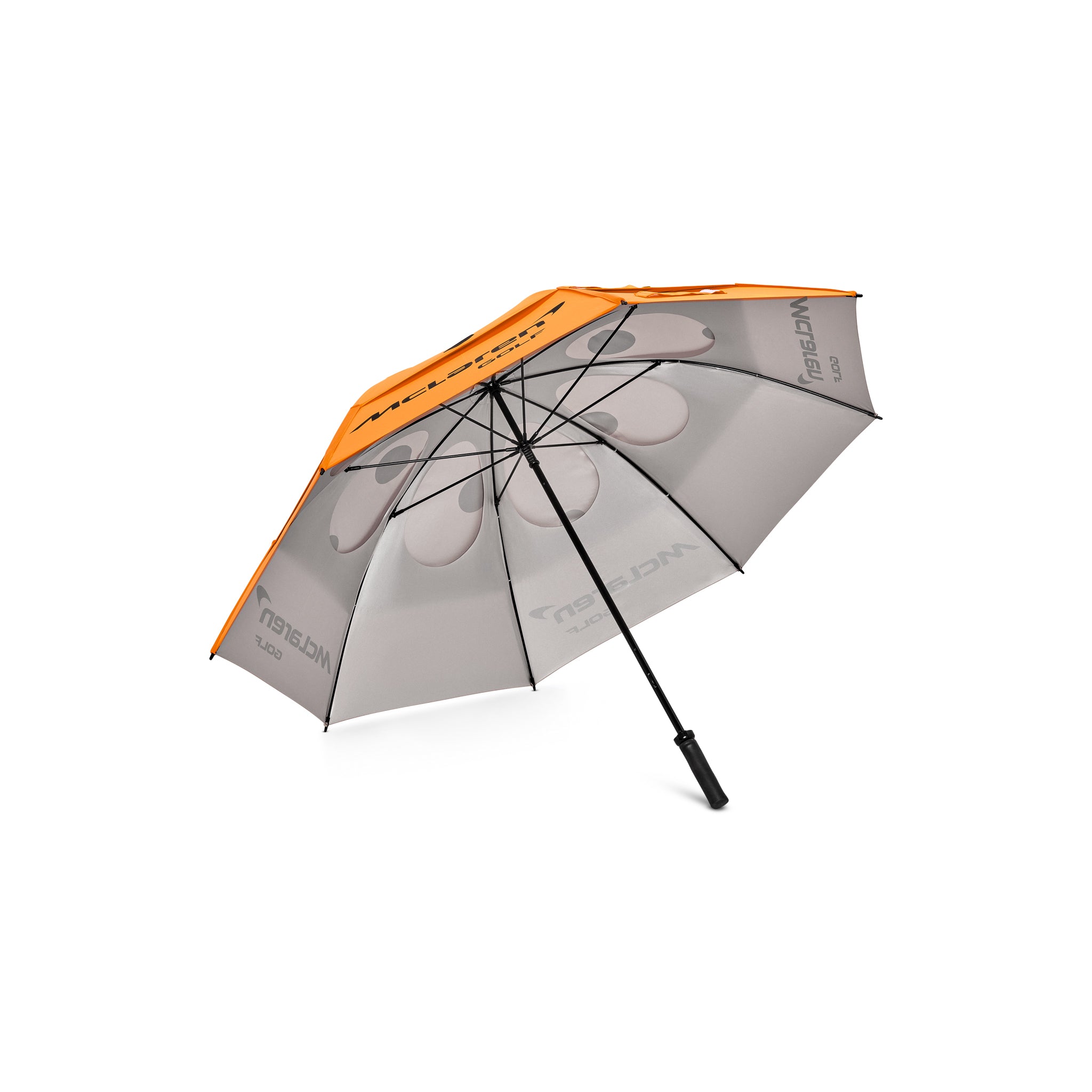 McLaren Golf Icon Logo Umbrella - Papaya